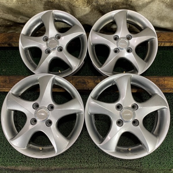 ★送料無料★TOPRUN 14x4.5J 4H 100 +45 φ73 4本/中古社外アルミホイール 2279_63拍卖