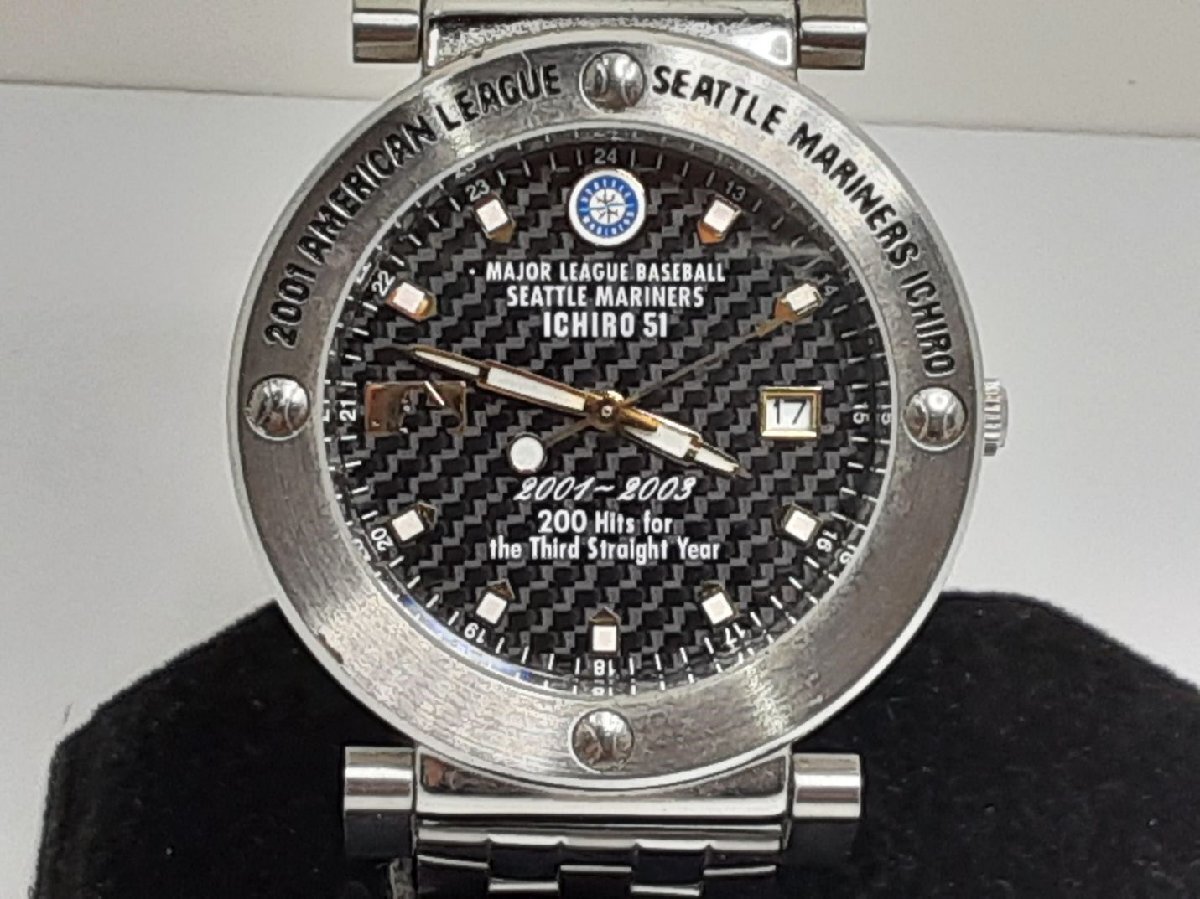シチズン CITIZEN CBM MLB シアトルマリナーズ イチロー 200安打 記念 ウォッチ メンズ 腕時計 クォーツ【中古】 ht5347拍卖