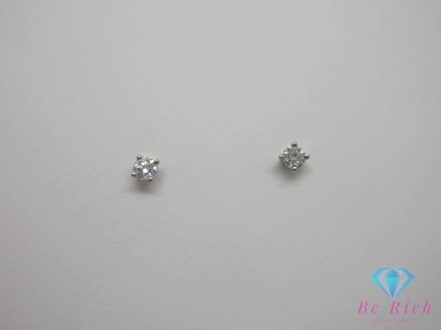 ティファニー TIFFANY & Co. pt950 プラチナ ソリティア ダイヤモンド 付 スタッド ピアス ジュエリー【中古】【送料無料】 ba3487拍卖