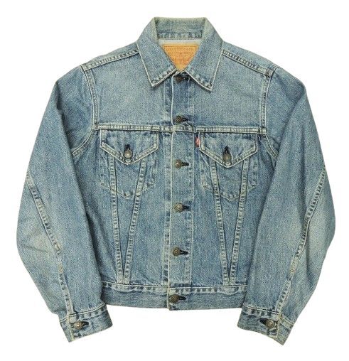 Levi's 71557-02 3rd 復刻 デニムジャケット ボタン裏刻印 J02 サイズ36 インディゴブルー リーバイス 日本製 ジージャン 中古品拍卖