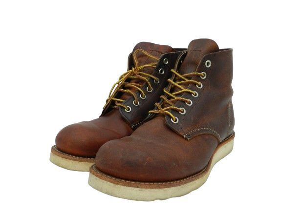 レッドウィング 6インチ クラシックラウンド 9111 US7.5D 25.5cm ブラウン ブーツ RED WING 中古拍卖