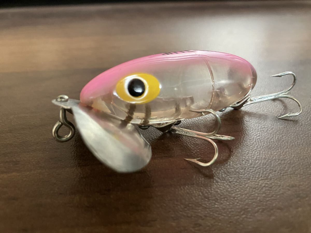 フレッド アーボガスト 別注色? ピンクバック クリア ジッターバグ 3/8oz 検索 fredarbogast ヘドン heddon ノイジー jitterbug ナマズ 拍卖