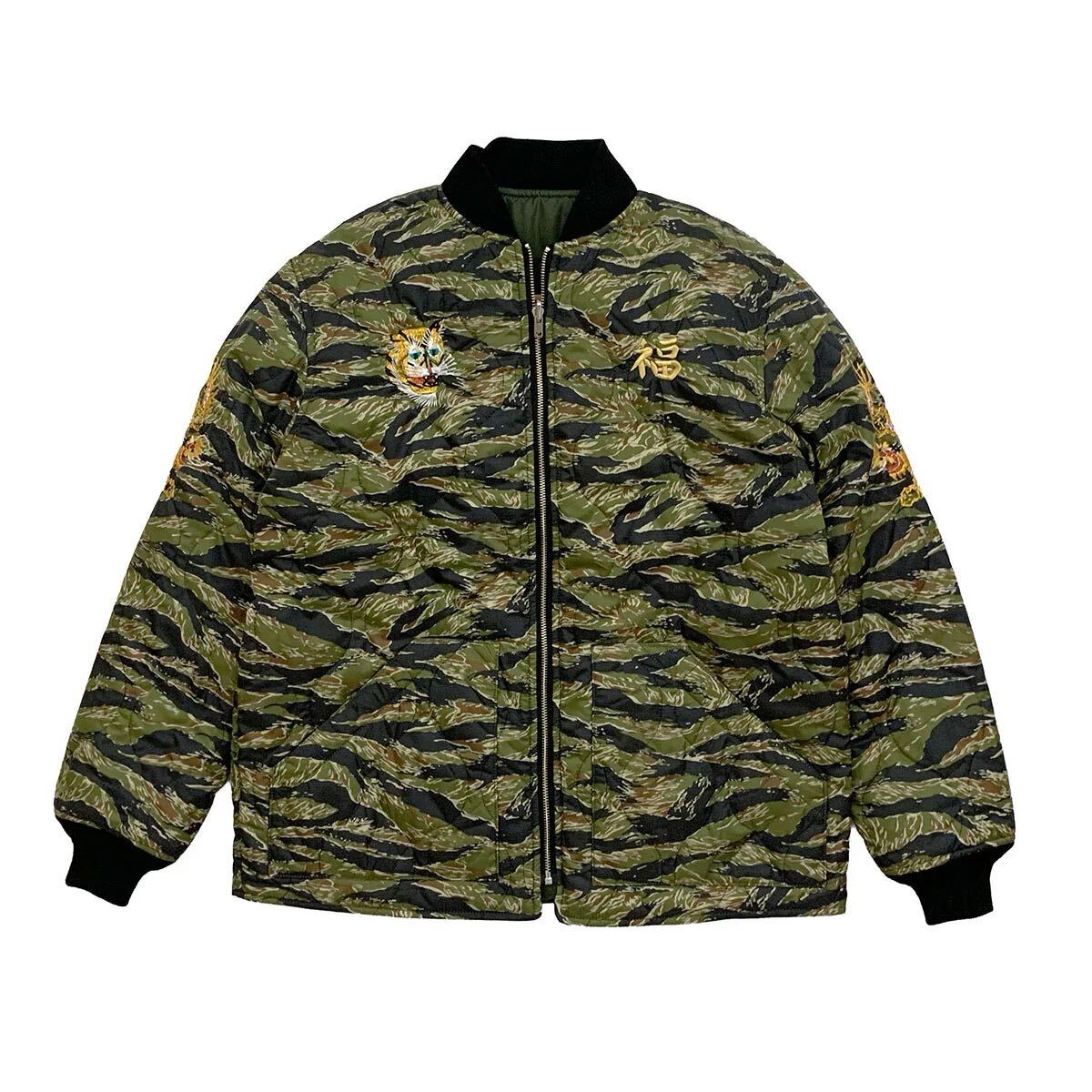 ドライボーンズ Embroidered リバーシブルキルティングJacket XL拍卖