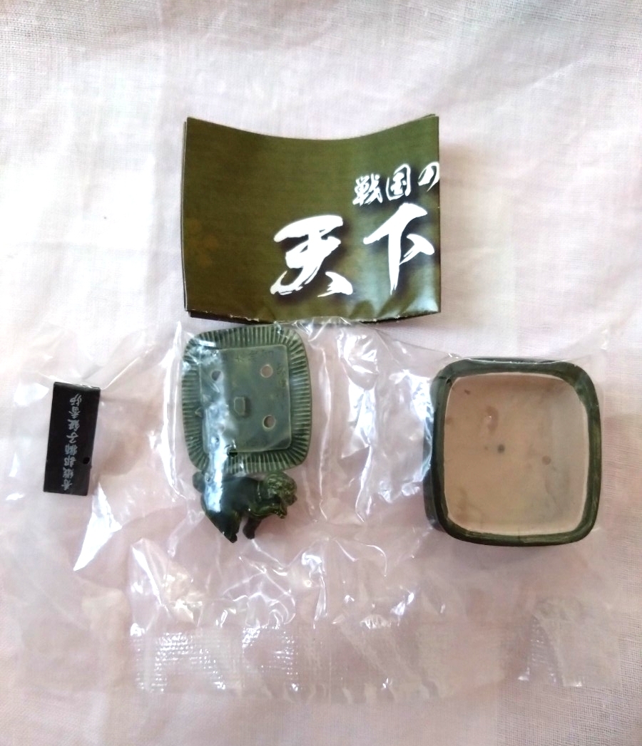 戦国の茶器・六 天下布武★青織部獅子香炉★フィギュア ガチャガチャ カプセルトイ ミニチュアコレクション拍卖