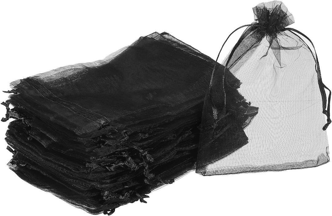 uxcell オーガンジバッグ 透明 11cm x 16cm 50枚 G200拍卖