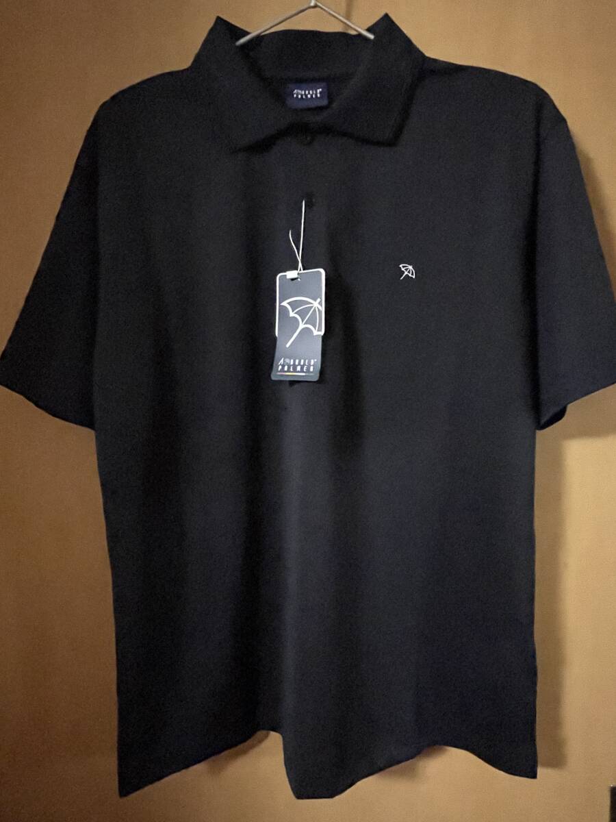 新品未使用 送料込み LL ブラック 黒 ARNOLD PALMER アーノルドパーマー ポロシャツ 吸水速乾 通気性 ワンポイントロゴ シンプル拍卖