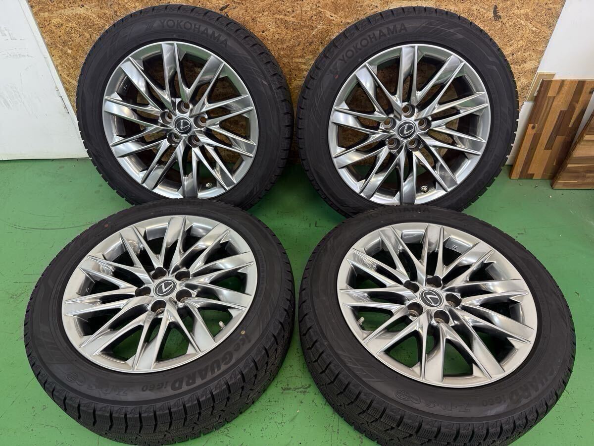 送料無料【超バリ山!美品】24年製造 245/50RF19 105Q YOKOHAMA iceGUARD iG60 Z・P・S ランフラット レクサス LS バージョンL 純正 PCD120拍卖