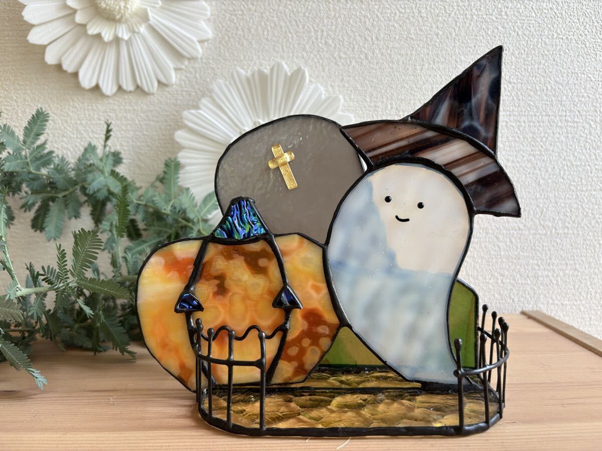 ステンドグラス*ハロウィンの小物入れ拍卖