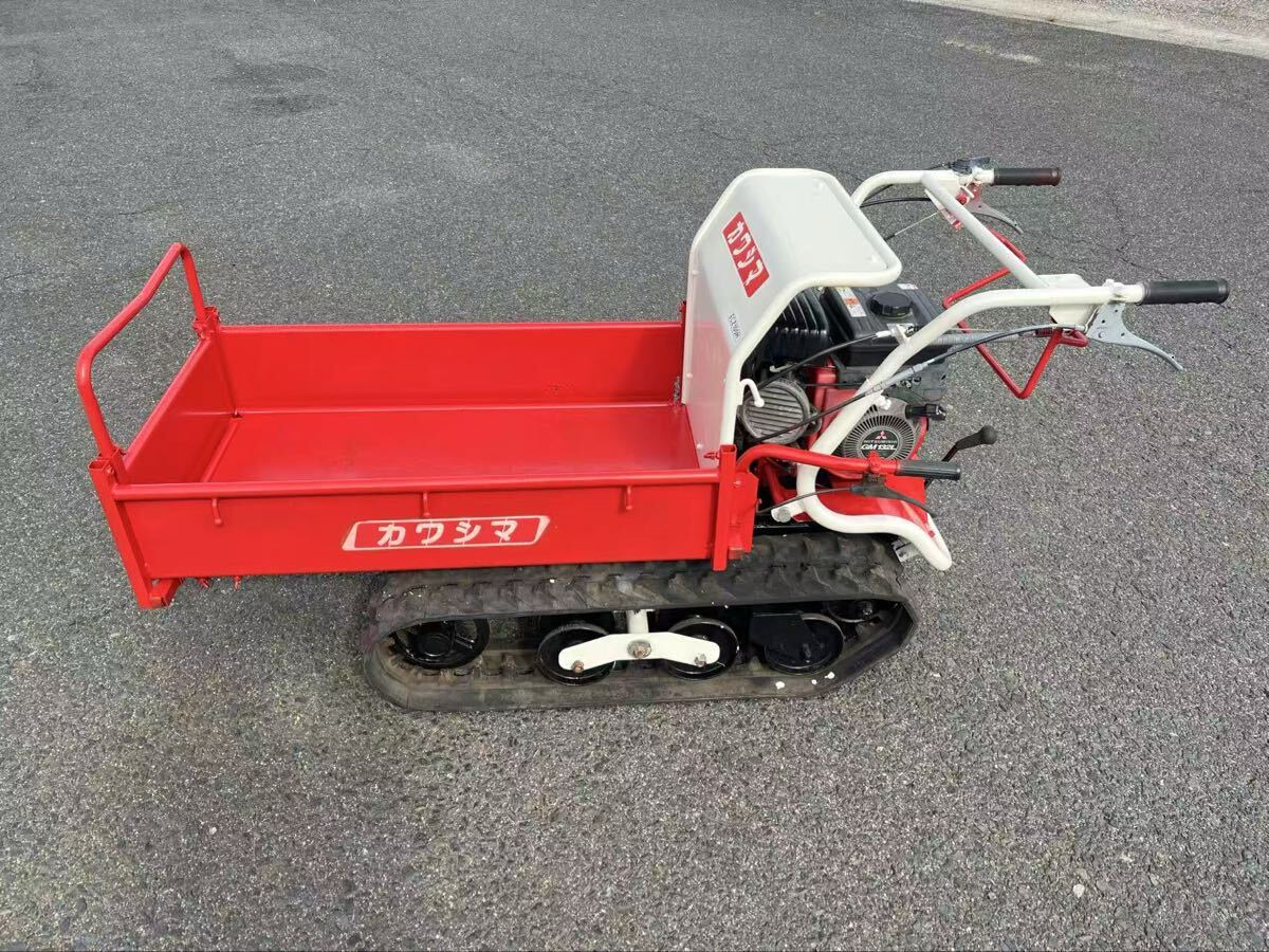 運搬車 手動ダンプ カワシマ ECZ100H クローラーダンプ キャタピラ 中古 拍卖