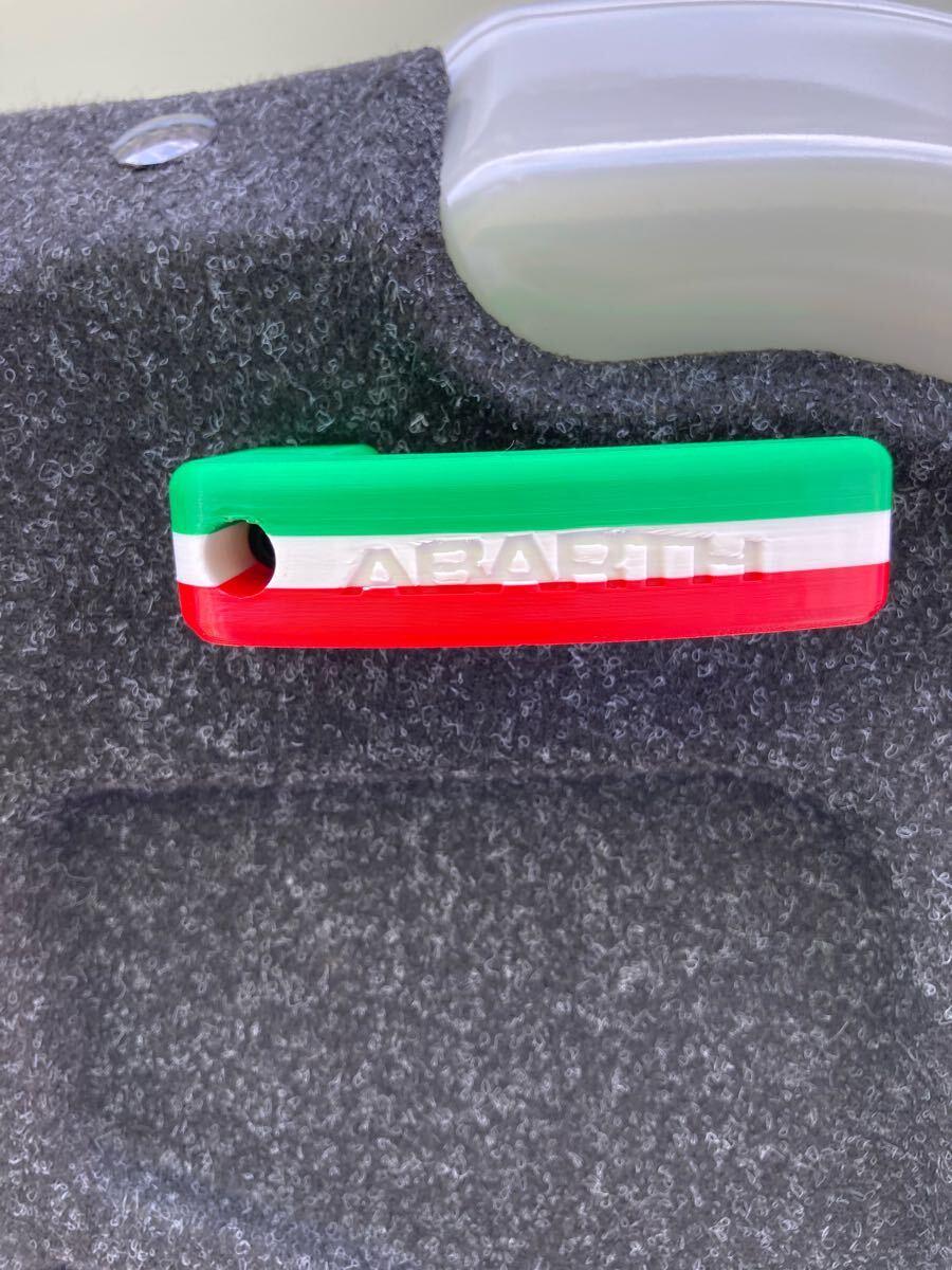 フィアット500 アバルト500 595 テールゲートグリップ ストラップ ハンドル トリコロール拍卖