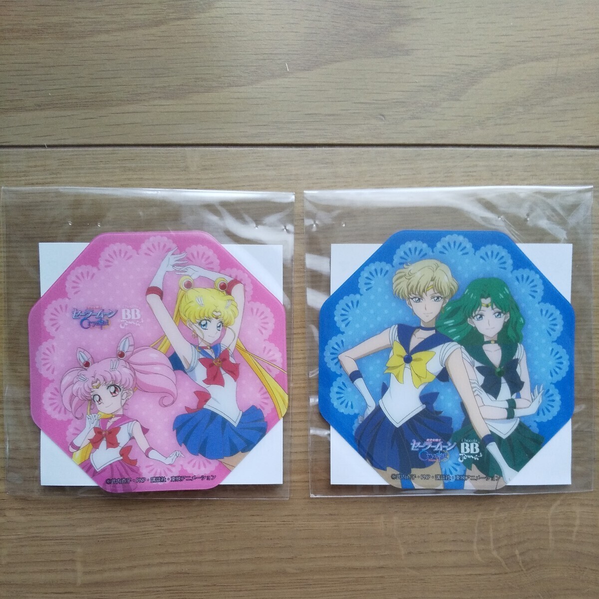 ☆ 非売品 未開封 セーラームーン × チョコラBBジョマ クリアコースター 2種類 ① ☆拍卖