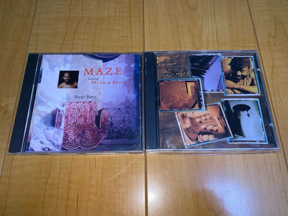 【輸入盤CD】Maze featuring Frankie Beverly アルバム2枚 / メイズ featuring フランキー・ビヴァリー / Silky Soul / Back To Basics拍卖