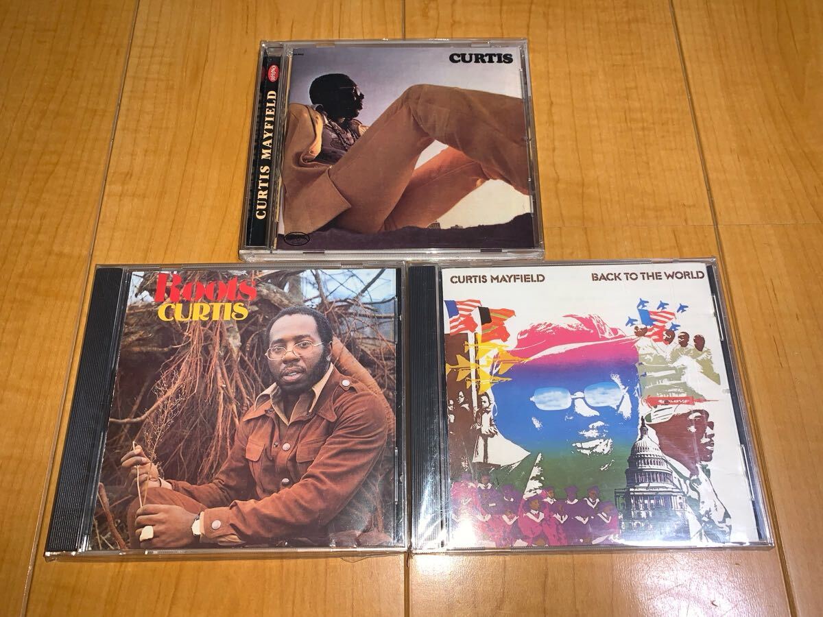 【輸入盤CD】Curtis Mayfield アルバム3枚セット / カーティス・メイフィールド / Curtis / Roots / Back To The World拍卖