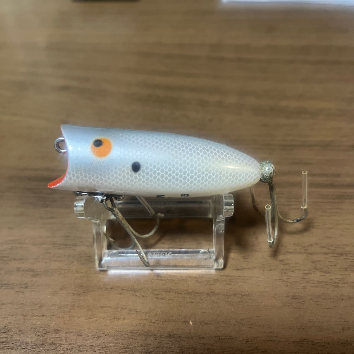 ヘドン  ベビーラッキー13  OLD【レア・縦割り・吹き目】オールドルアー・ポッパー 美品拍卖