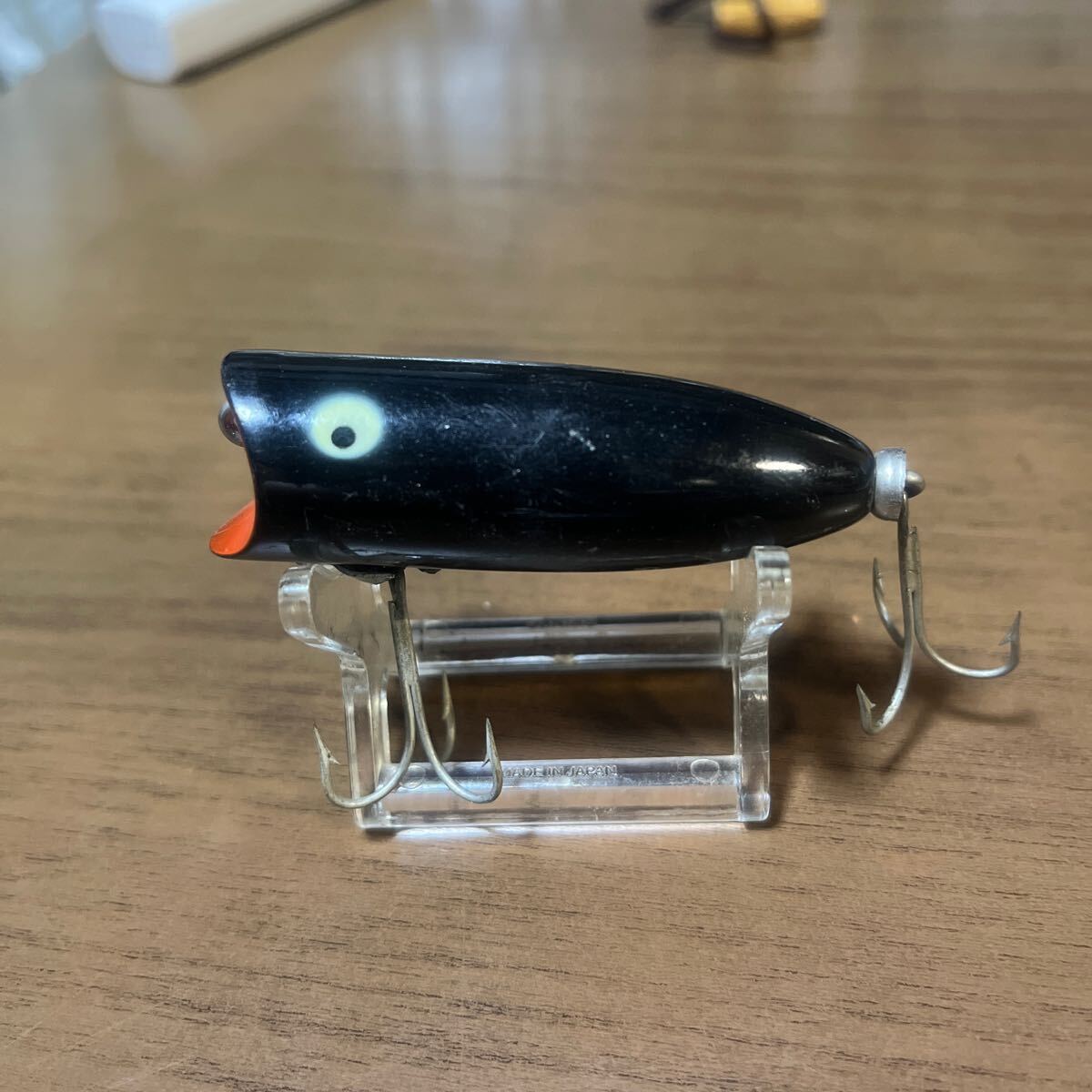 ヘドン  ベビーラッキー13 美品 レア・縦割り・吹き目 OLD オールドルアー・ポッパー Heddon拍卖