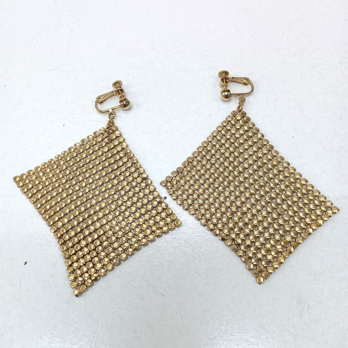 241 メタルメッシュ ゴールド アクセサリー ファッション小物 昭和レトロ ヴィンテージ 現状品拍卖