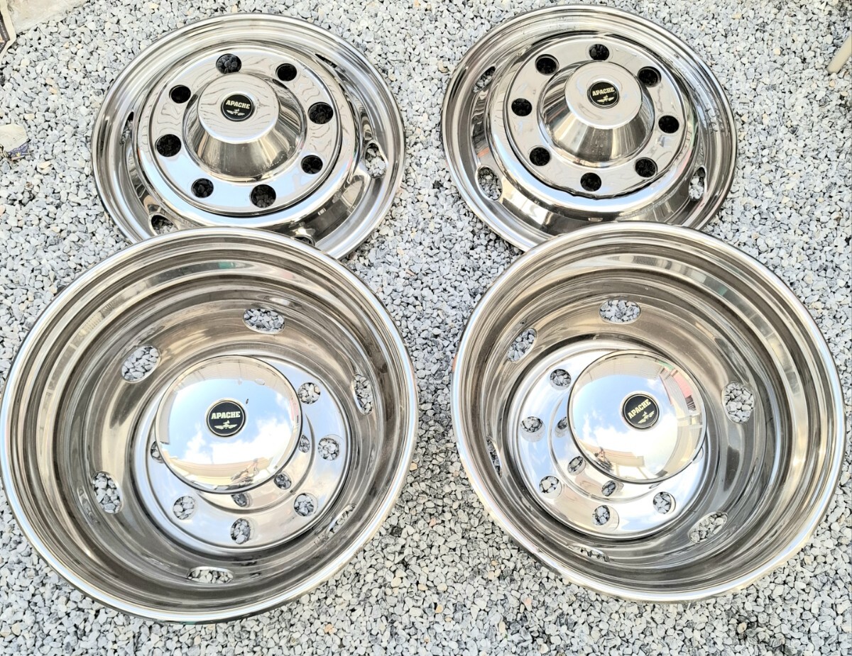 大型車 トラック8穴 ステンレス製ホイールライナーカバー中古品拍卖