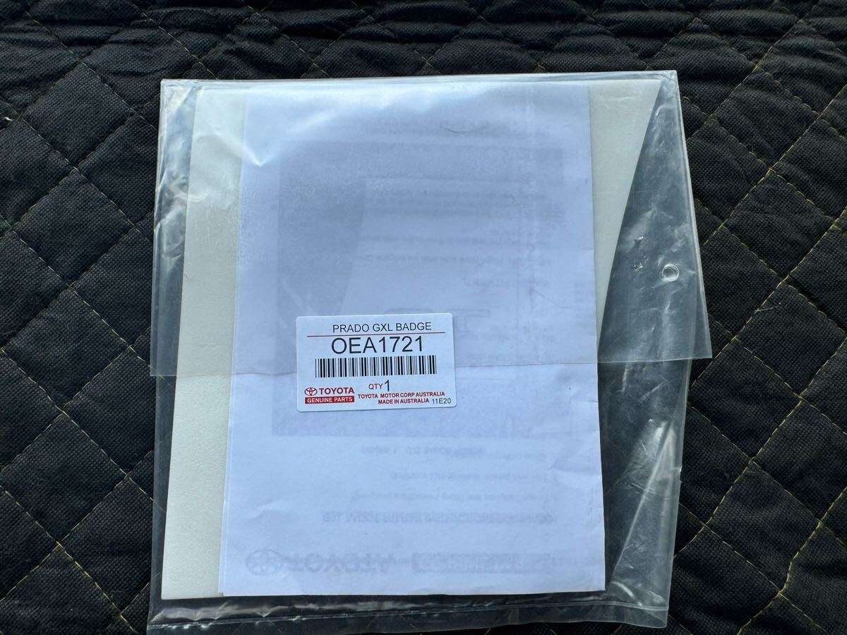 新品 トヨタ純正 ランドクルーザープラド GXL エンブレム拍卖