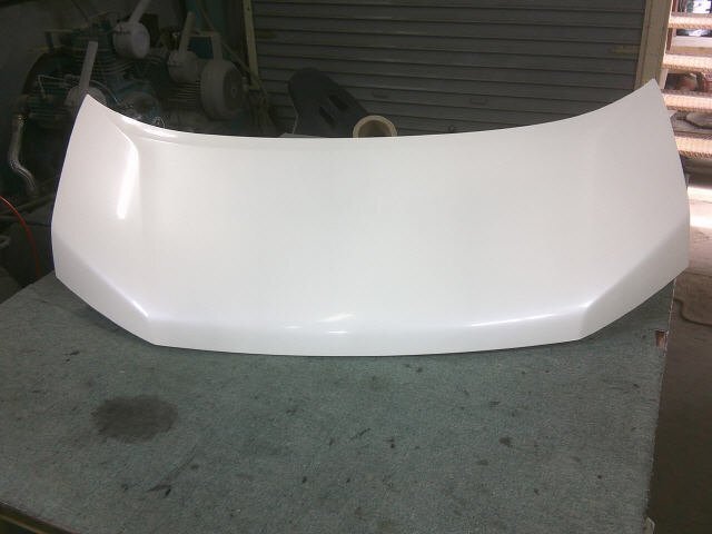 2kurudepa H23年 ステップワゴン DBA-RK2 ボンネット フード 60100-SZW-000ZZ 白パール NH624P 福山通運で発送の為、個人宅発送不可 9241拍卖