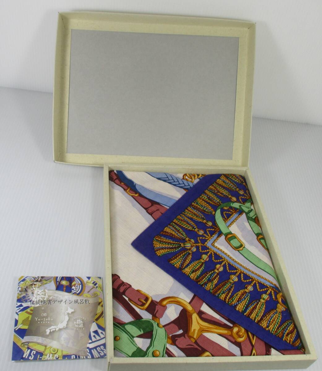 S-1207 伝統横濱デザイン風呂敷 馬勒ベルトデザイン 未使用品拍卖