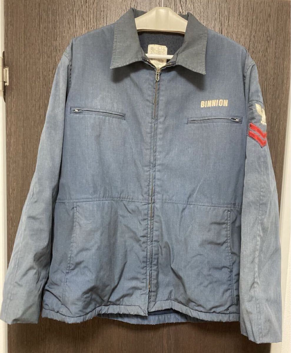 ミリタリー ジャケット デニムジャケット BINNION ヴィンテージ ビンテージ ジッパーIDEAL拍卖