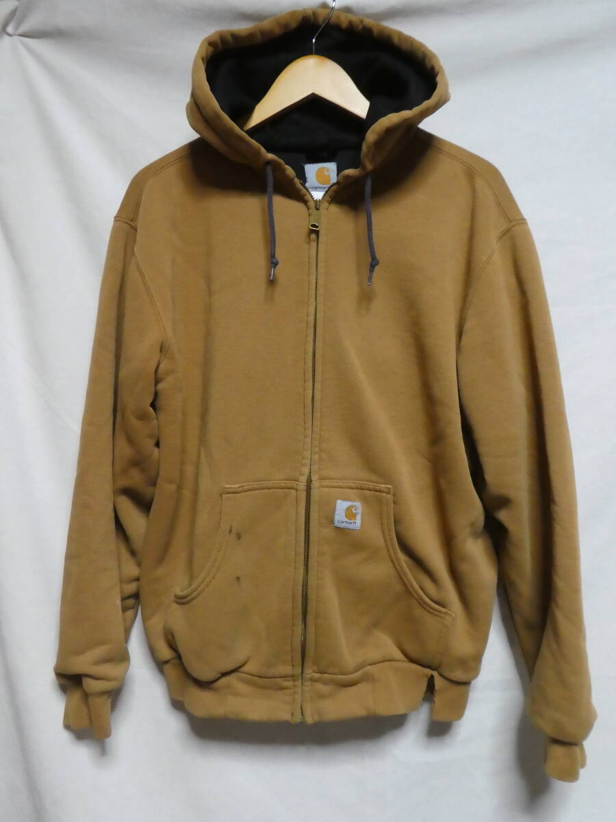 Carhartt Active Jacket BRN カーハート アクティブジャケット ブラウン 裏メッシュ ダブルフェイス リアルダメージ フェード 拍卖