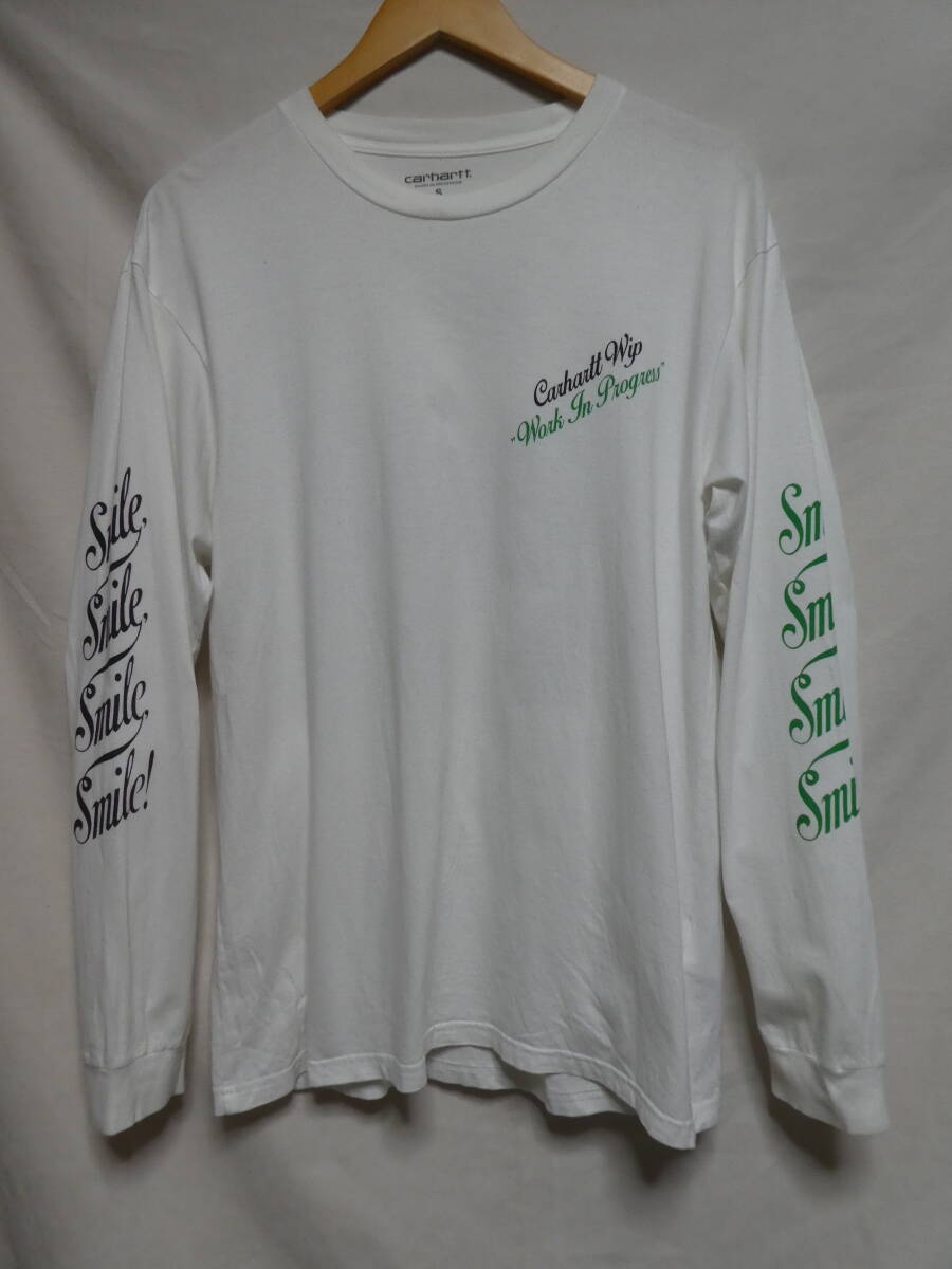 Carhartt カーハート UKカーハート WIP 袖プリント ロングT バクプリ S 拍卖