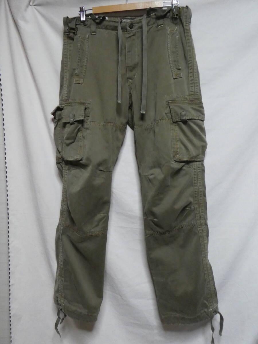 00s y2k Y2K 40WEFT フォーティーウェフト ライン入り ミリタリーカーゴパンツ  拍卖