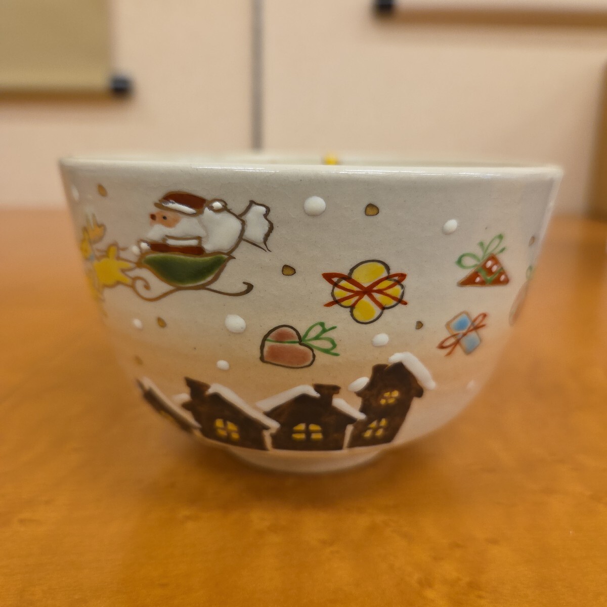 ☆★kawaii涼風庵★☆ 小倉寅介 茶碗 御本手 サンタの贈り物 新品  抹茶碗 冬の茶道具 クリスマス拍卖