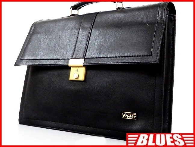 即決★Vivace★ビジネスバッグ ビバーチェ メンズ 黒 ブラック 書類かばん 手提げ ブリーフケース 出張カバン 鞄 通勤拍卖