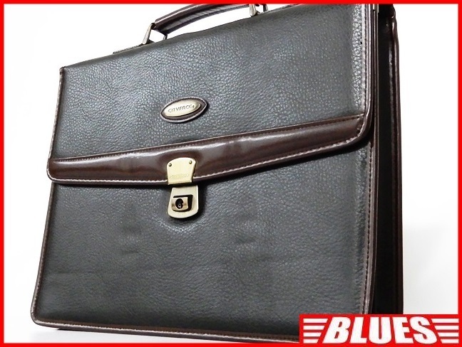 即決★CITY FACE★ビジネスバッグ シティーフェイス メンズ 黒系 ブラック ダークグリーン かばん 通勤 出張カバン 鍵付き鞄拍卖