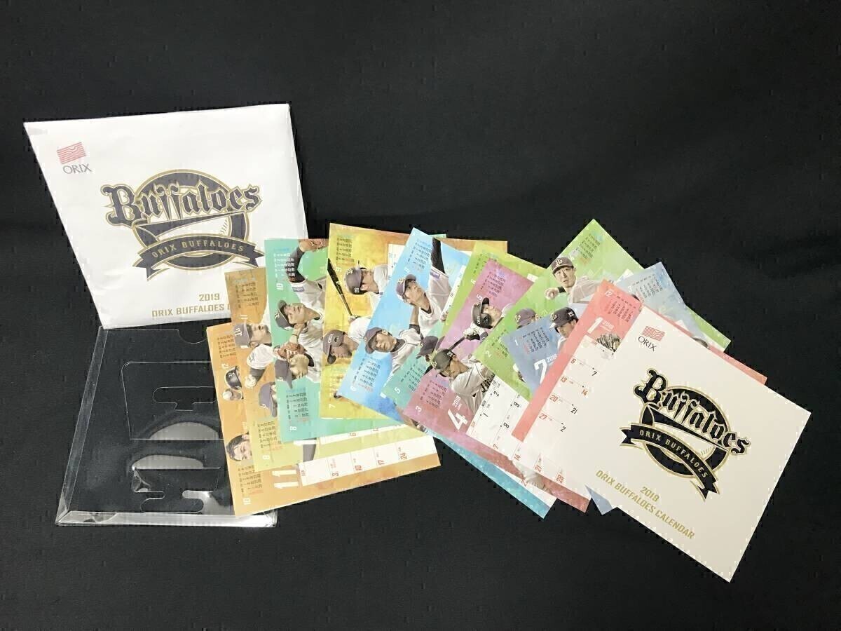 本-01 現品のみ オリックス 卓上 カレンダー 2019 ORIX BUFFALOES CALENDAR拍卖