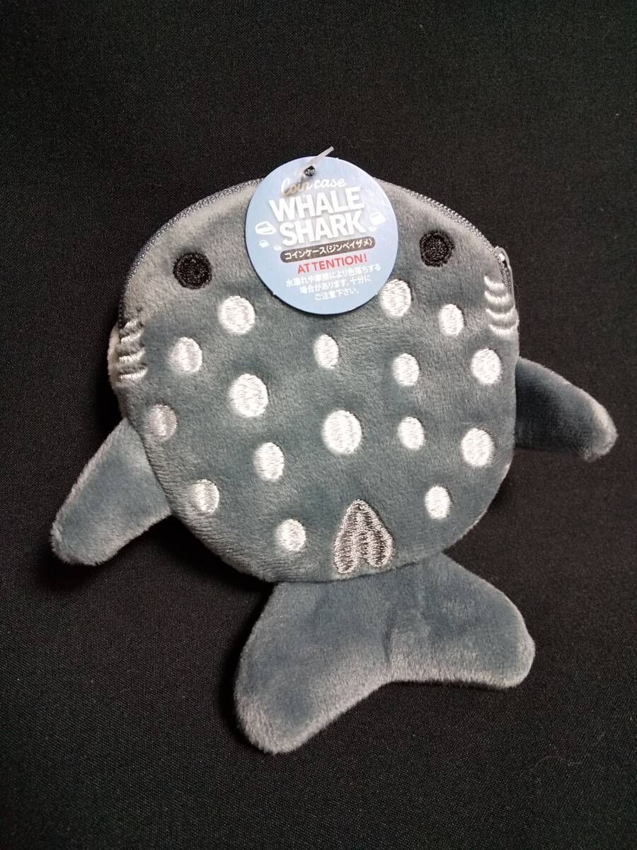 引-01 現品のみ WHALE SHARK ジンベイザメ コインケース ①拍卖