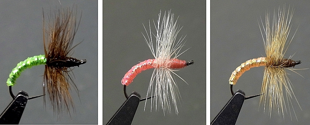 テンカラ/フライ #12 UVボディ ◆バーブレス◆ 3パターン 各4本拍卖