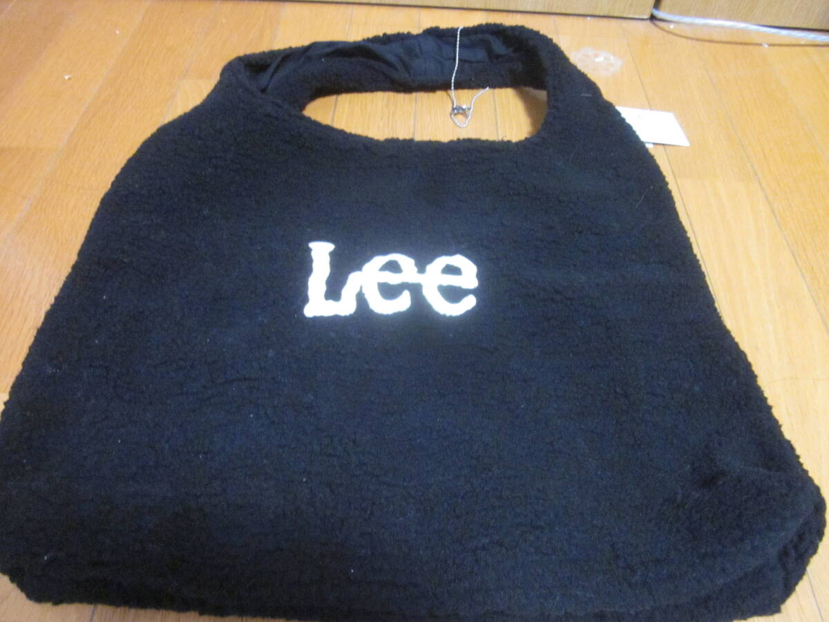 新品☆Lee×アーノルドパーマー 黒ボアトートバッグ☆拍卖