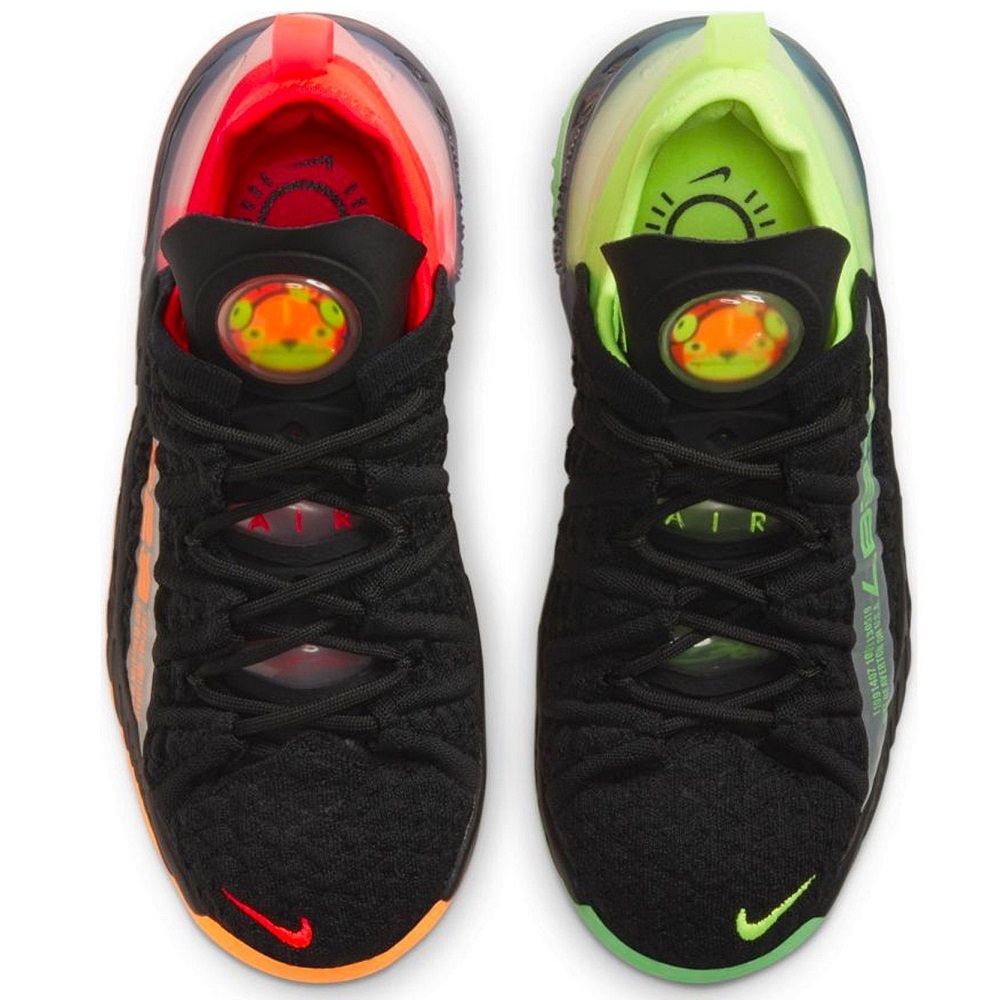 ■ナイキ レブロン18 GS ブラック/ブライトクリムゾン/ボルト 新品 25.0cm 7Y NIKE LEBRON XVIII GS アシンメトリー CW2760-009拍卖