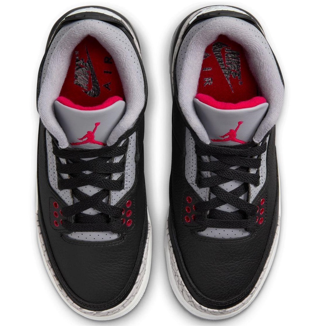 ■ナイキ エア ジョーダン 3 レトロ GS ブラック/セメントグレー 新品 24.5cm US6.5Y NIKE AIR JORDAN 3 RETRO GS DM0967-010拍卖