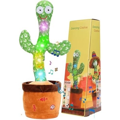 歌う+動くサボテン Emoin 踊るサボテン おもちゃ サボテン 踊る/ダンシング/動く/歌う/録音 真似するぬいぐるみ サボテンおもちゃ talking拍卖
