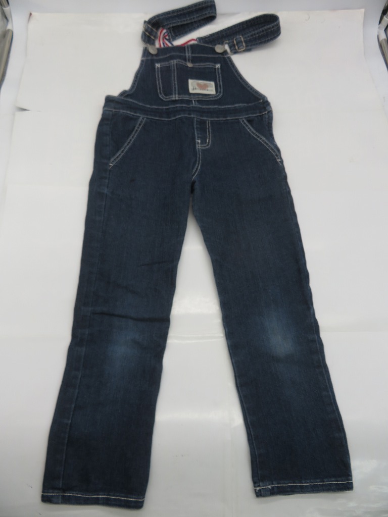 JM413★子供服 デニム オーバーオール ブルー 古着拍卖