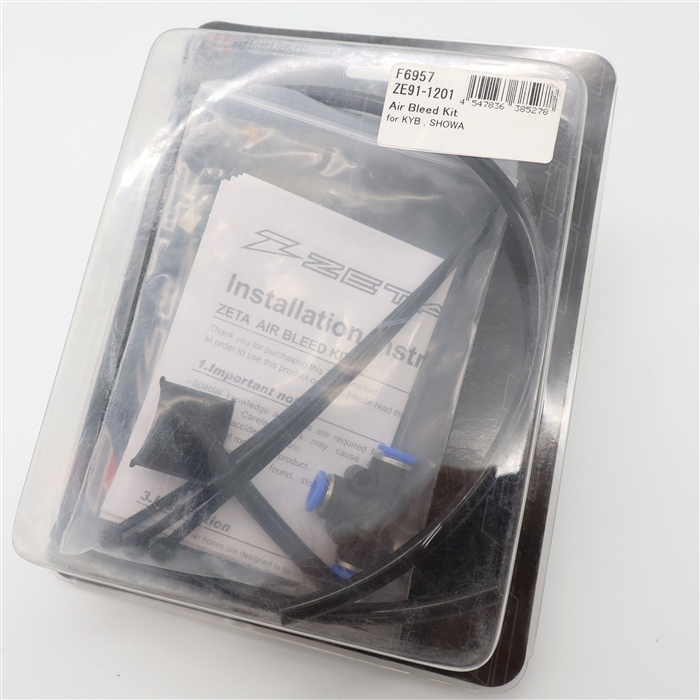 ◇展示品 KYB製/SHOWA製 フロントフォーク対応 エアブリードキット ブルー エンデューロ/オフロードなどに(F6957)拍卖