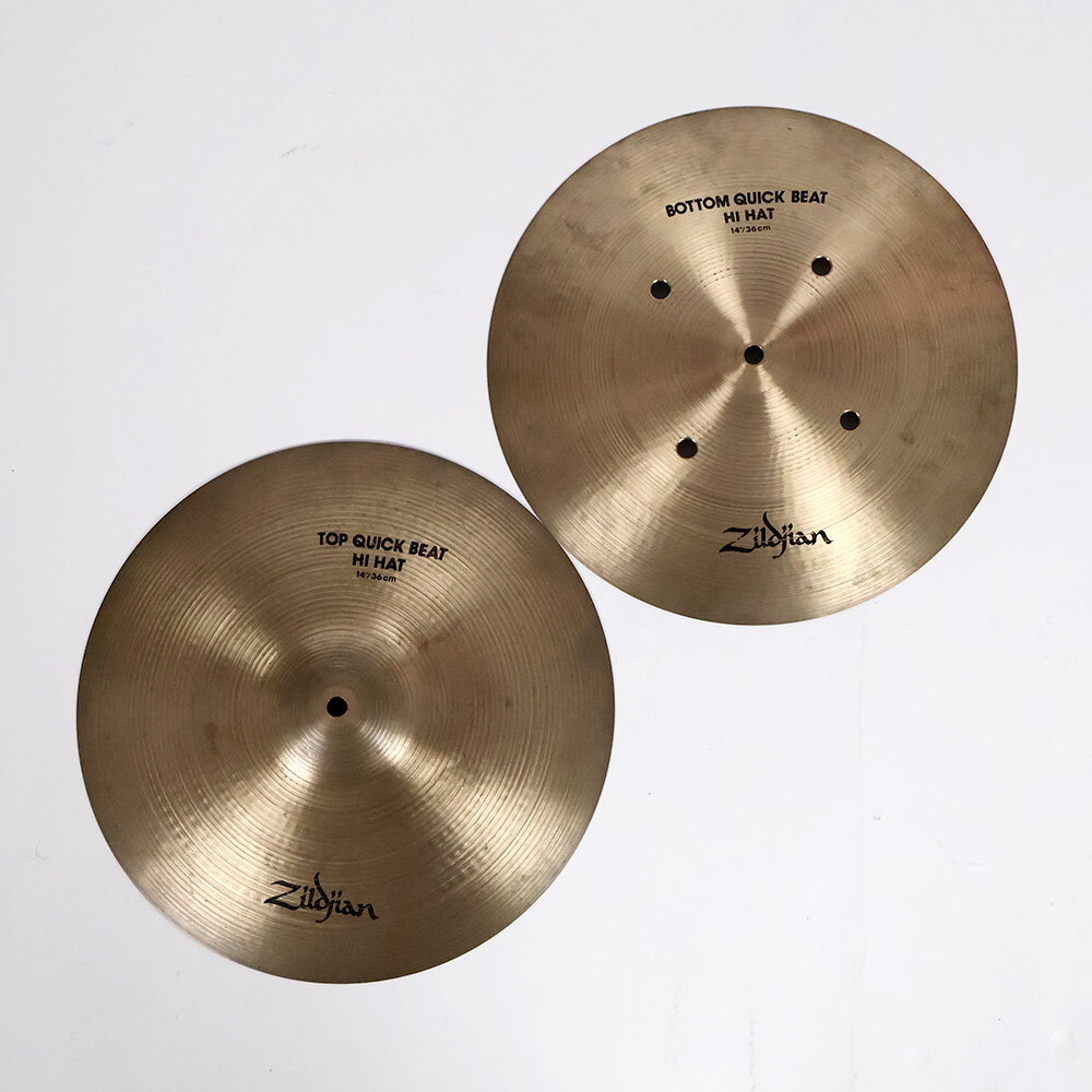 中古 ハイハットシンバル ジルジャン ZILDJIAN A Zildjian QUICK BEAT HIHAT 14インチ ペア拍卖