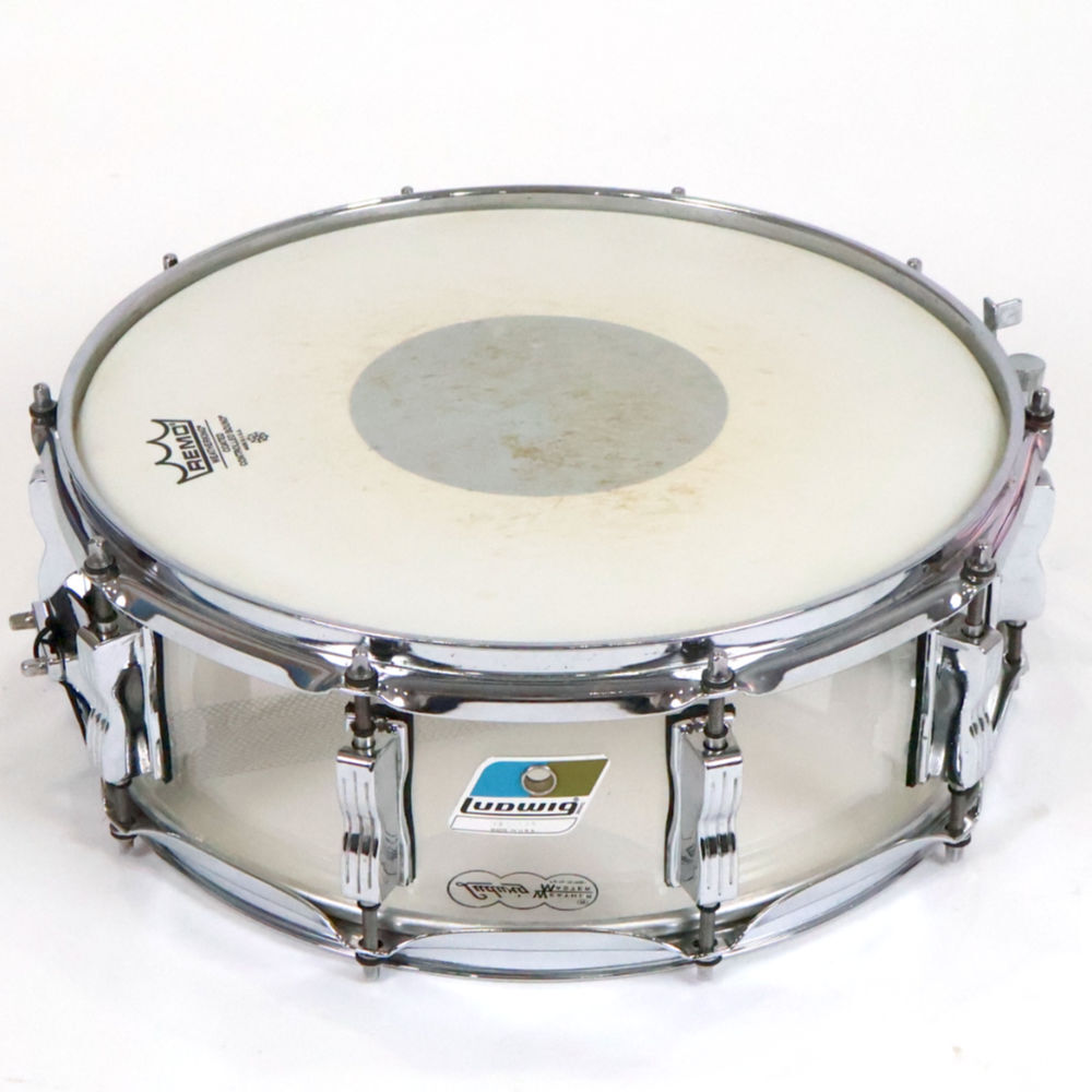 中古 スネアドラム ラディック Ludwig LS901V 14×5 Vistalite Clear ヴィスタライト アクリルスネア拍卖