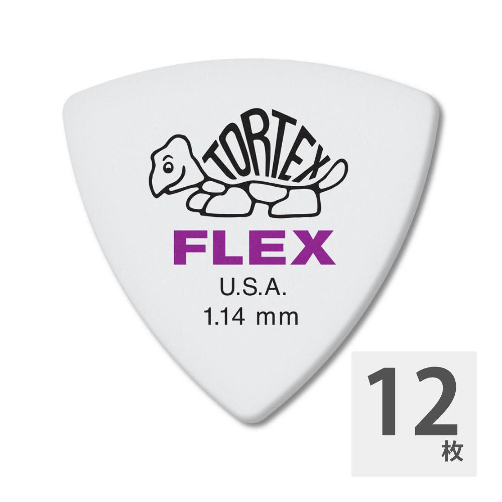 JIM DUNLOP 456 Tortex Flex Triangle 1.14mm ギターピック×12枚拍卖