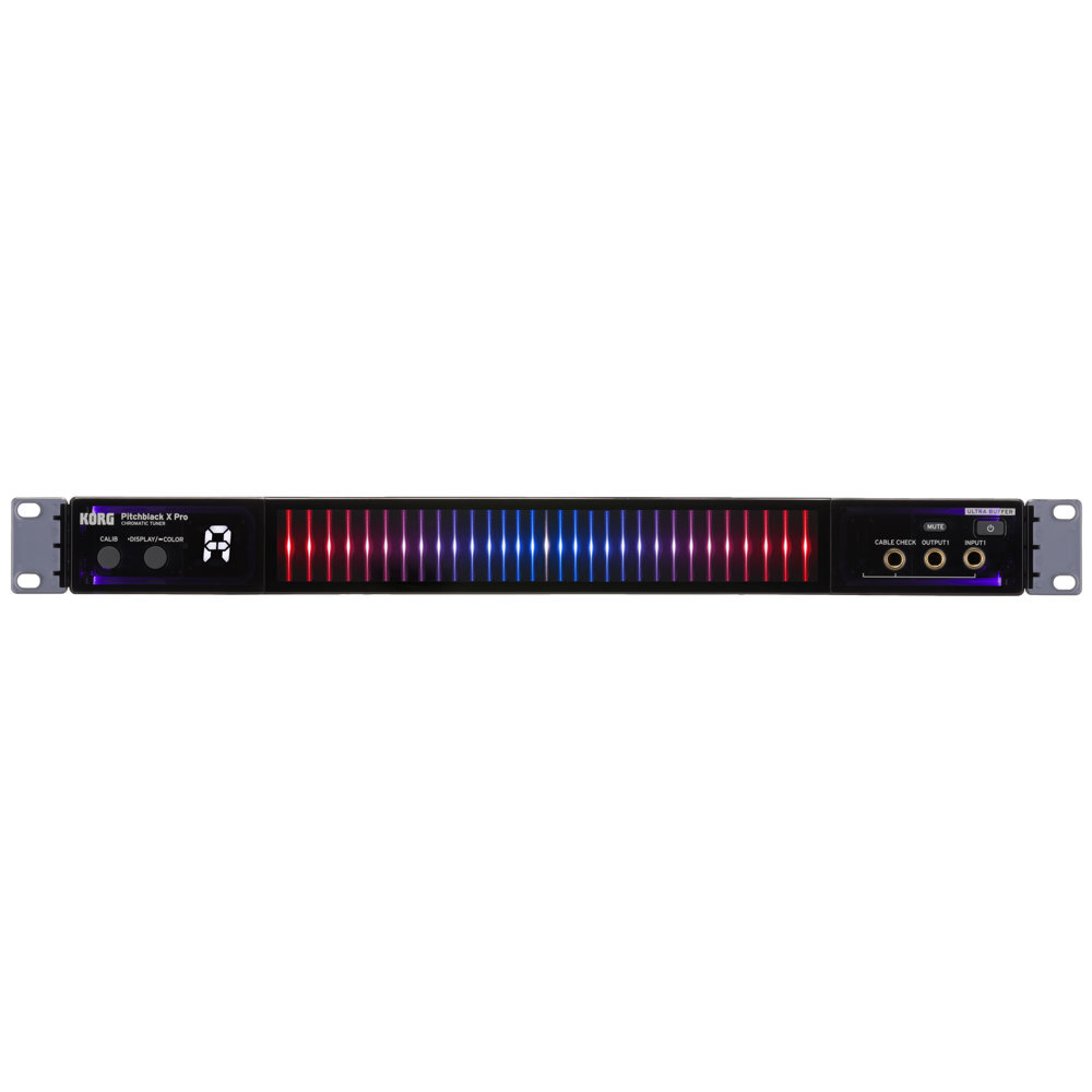 コルグ チューナー ギター用 KORG PITCHBLACK X Pro PB-X-PRO ピッチブラック ラックチューナー ペダルチューナー ギター ベース拍卖