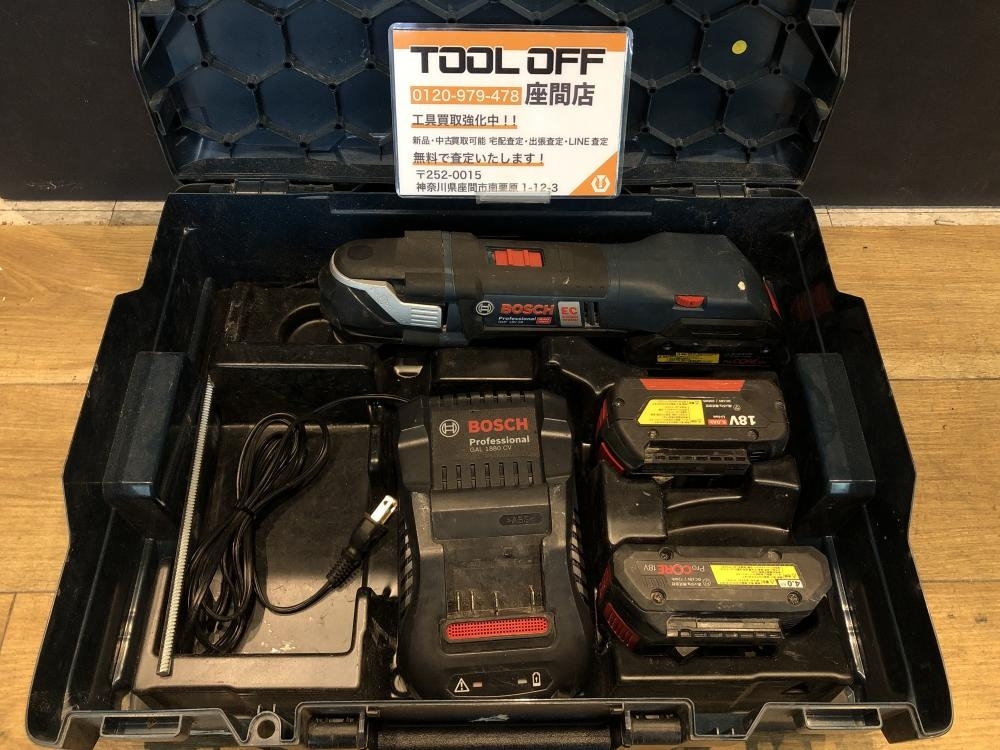 024▼おすすめ品▼BOSCH 18Vコードレスマルチツール GMF18V-28 18V6.0Ahバッテリ+4.0Ahバッテリ×2+充電器拍卖