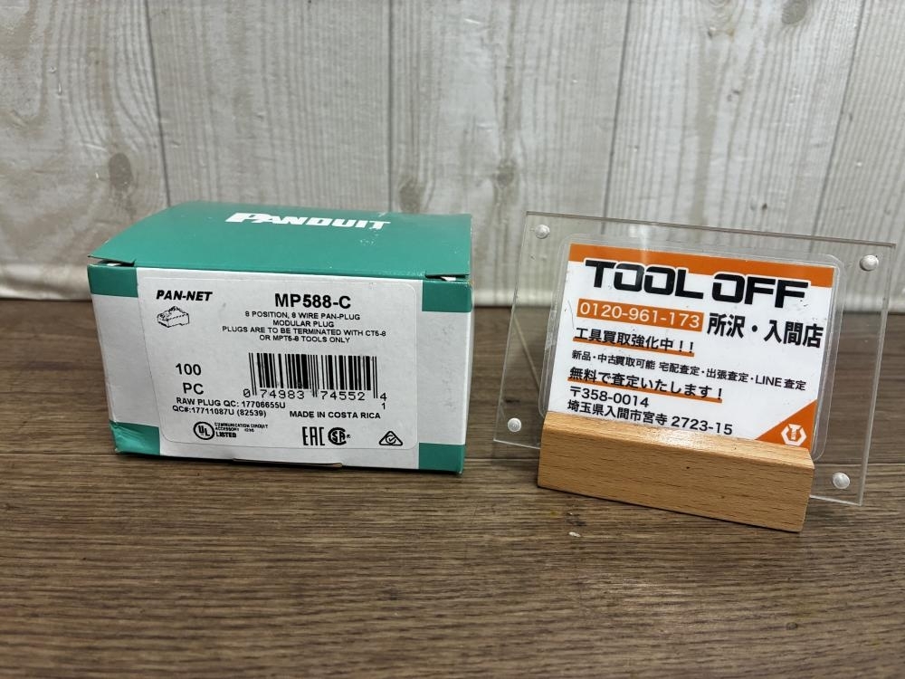 009▼未使用品▼PANDUIT パンドウィット モジュラープラグ MP588-C 100個入り 保管品拍卖