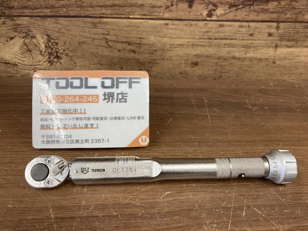 011◎おすすめ品◎東日製作所 TOHNICHI プレセット型トルクレンチ QL12N4 2~12N・m 差込角6.35mm 未校正拍卖