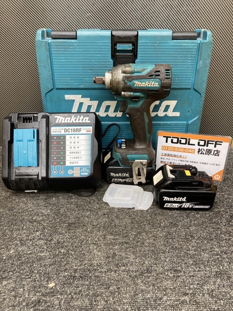013♪おすすめ品♪マキタ makita 充電式インパクトレンチ+6.0Ahバッテリー×2+充電器 TW300D(RGX)拍卖