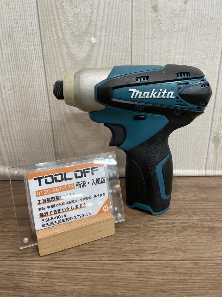 009▼おすすめ品▼マキタ makita 充電式インパクトドライバ TD090D 通電OK 本体のみ 10.8V やや軸ブレ 青拍卖