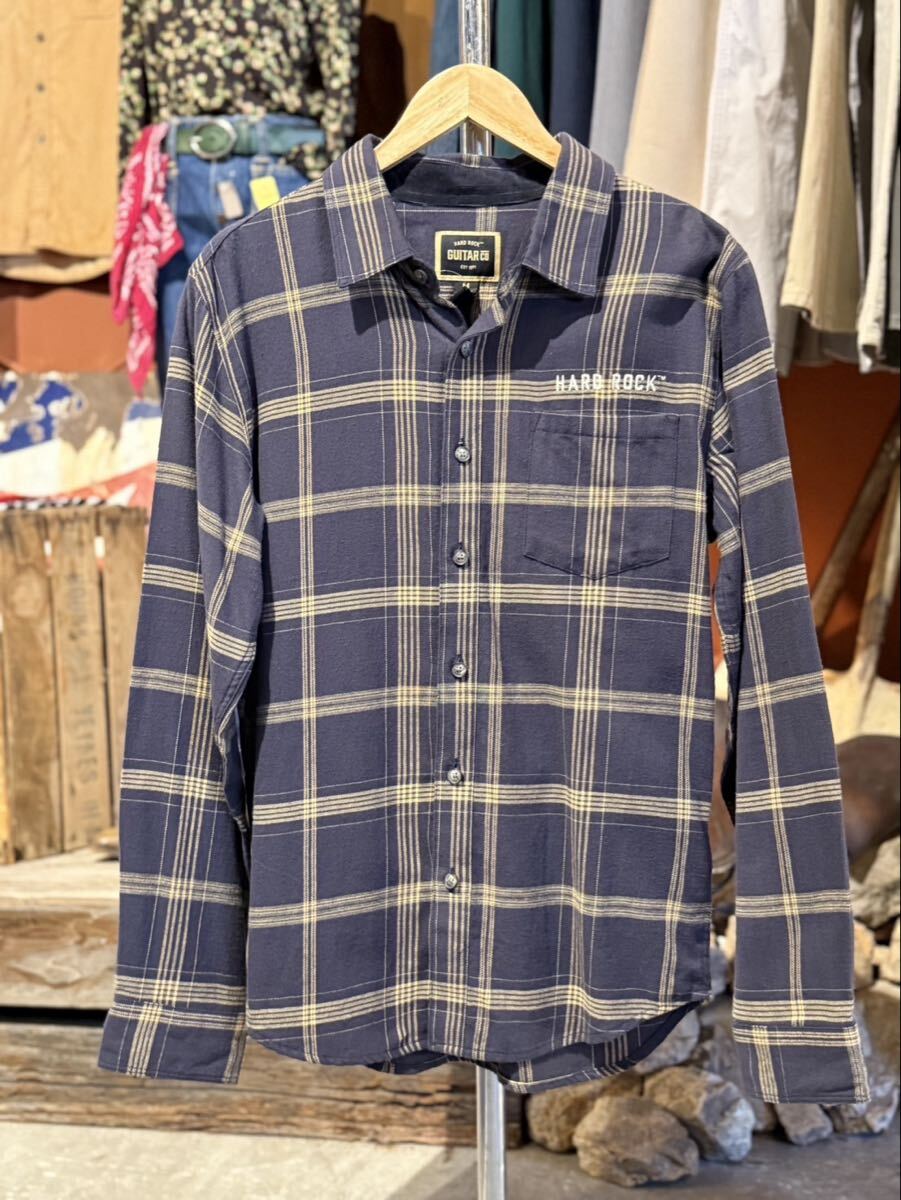 チェック 長袖シャツ ハードロック ネルシャツ M 長袖拍卖